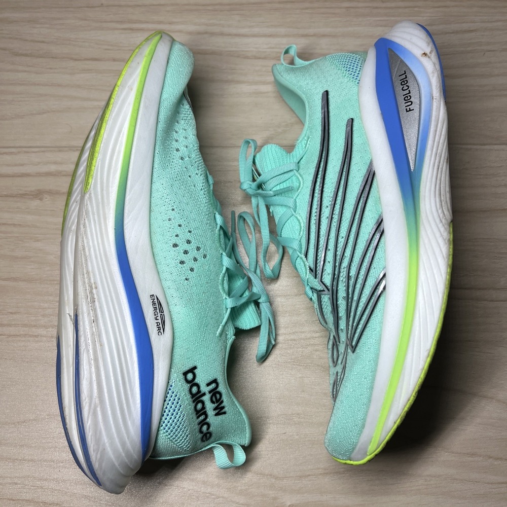 New Balance FuelCell SuperComp Elite v3 Bright Mint Pixel Green Sz 10.5 WRCELLT3 - Picture 3 of 10
